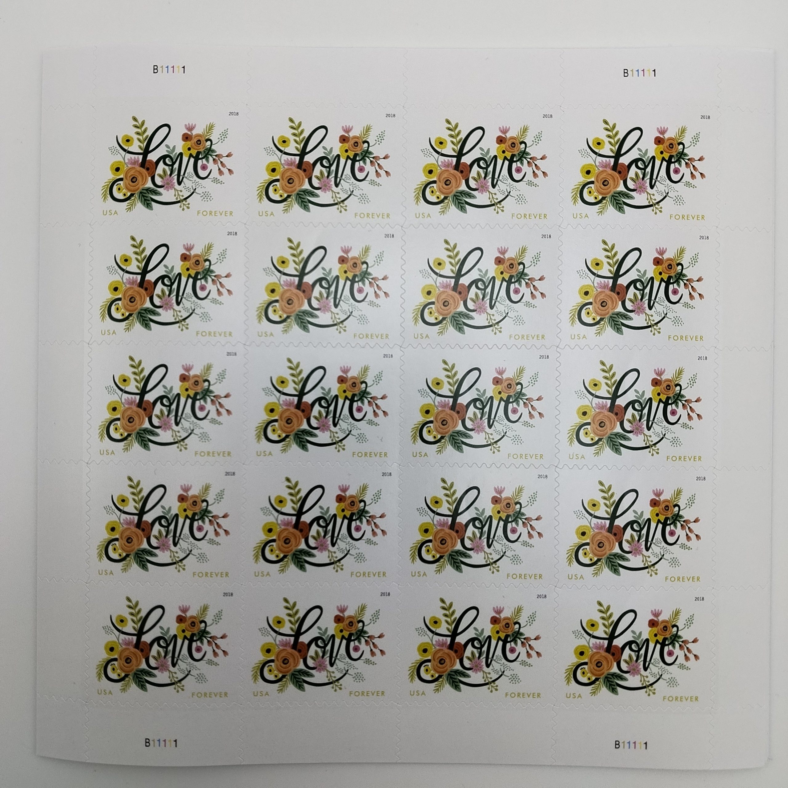 2018 Love Flourishes Forever Stamps - Image 3