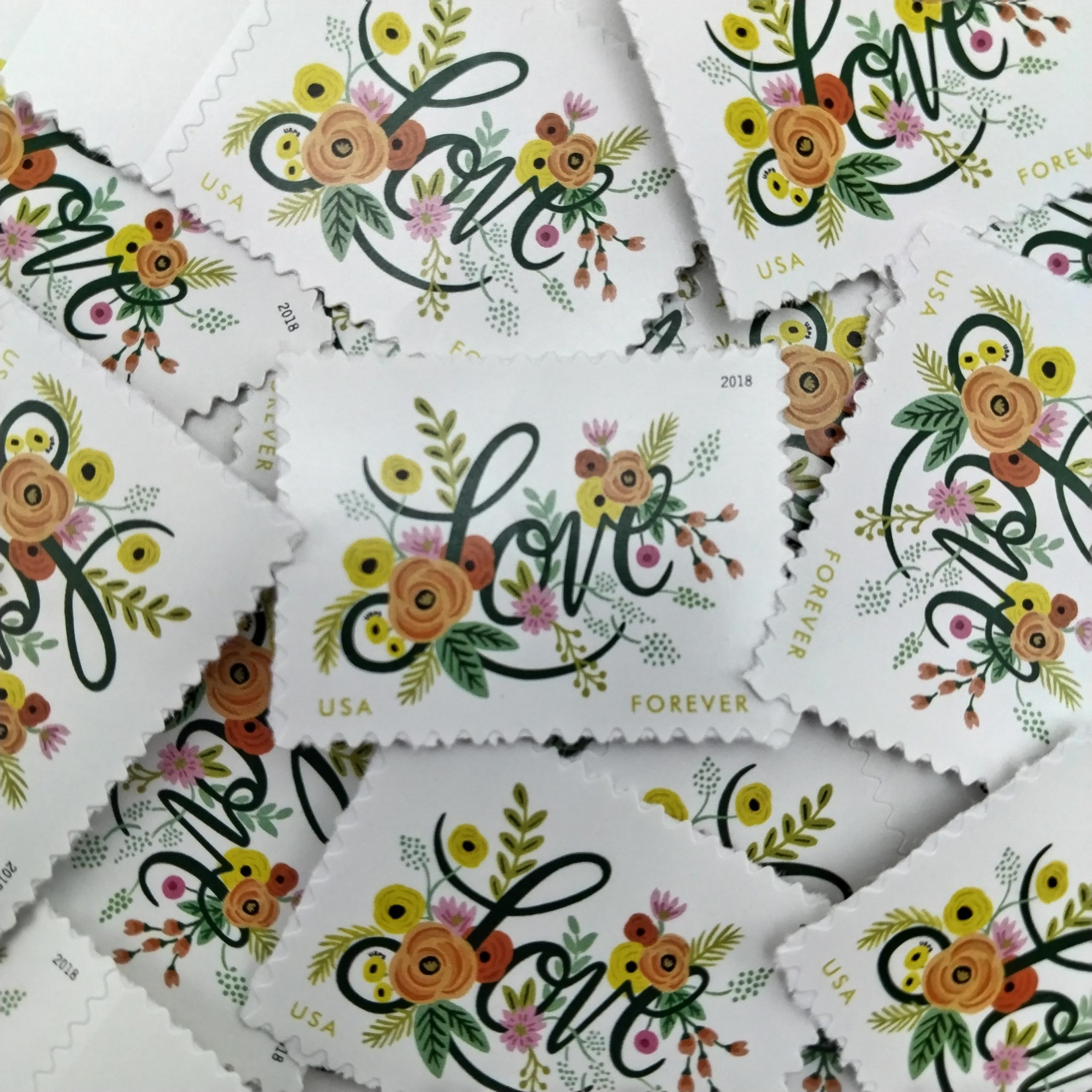 2018 Love Flourishes Forever Stamps