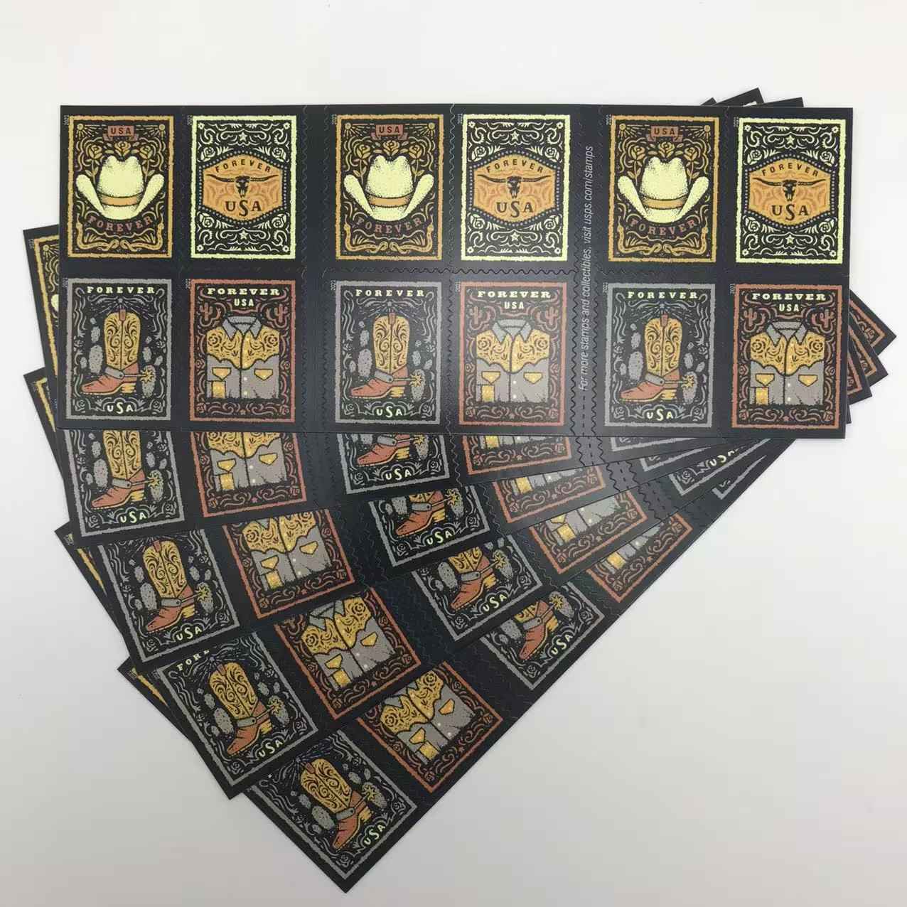 2021 Western Wear Forever Stamps - Image 2